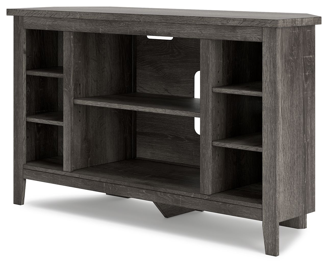 Signature Design by Ashley® Arlenbry - Gray - Corner TV Stand/Fireplace Opt | Meri Furniture
