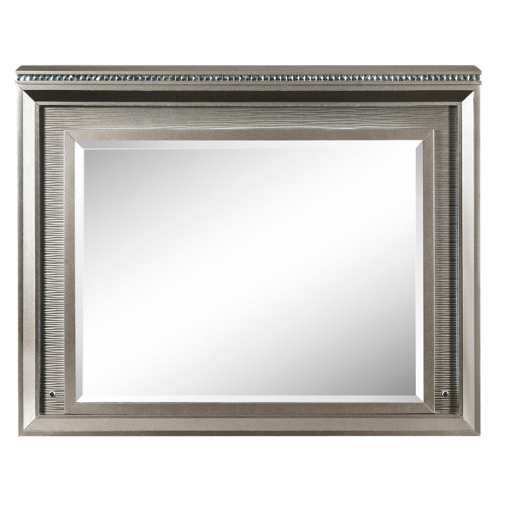ACME The clean lines and transitional look of the Sadie Mirror is an ideal addition to any bedroom. | Meri Furniture