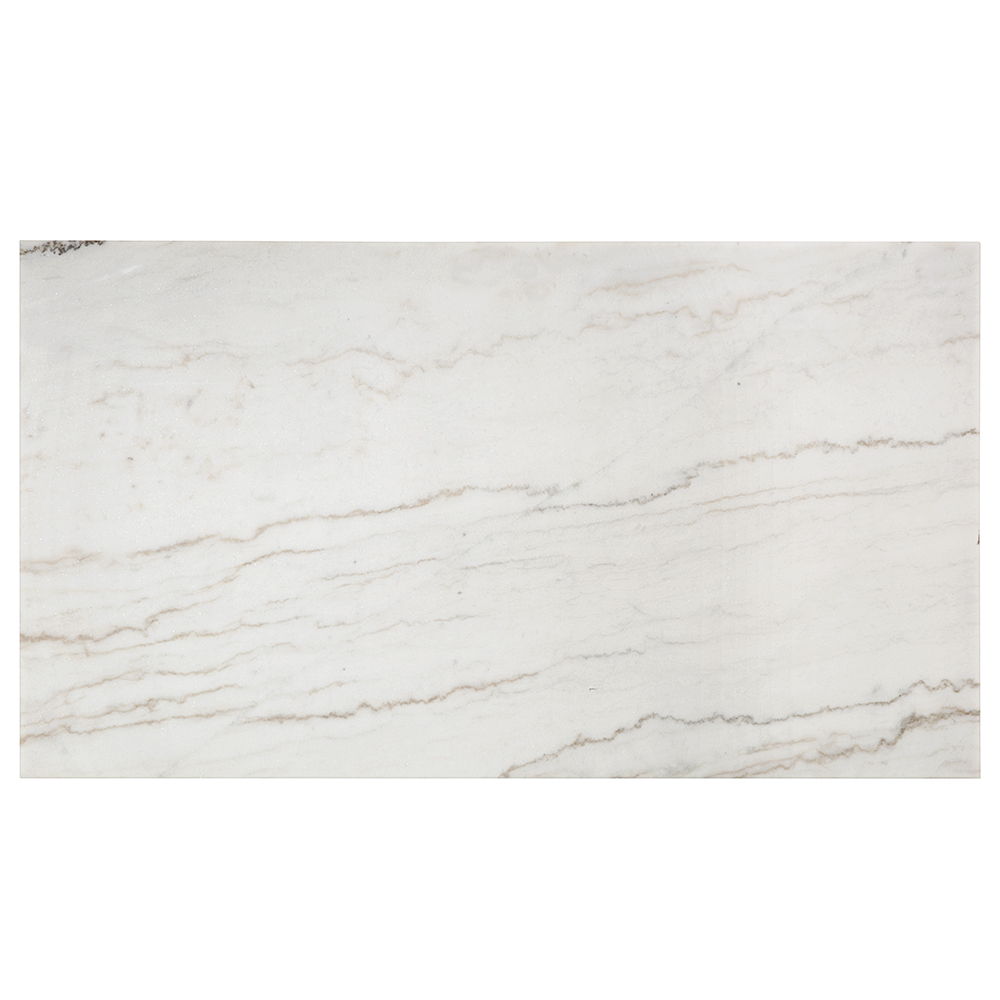 ACME Edwyn - Dining Table With Marble Top - White Natural Marble Top & Brown Finish | Meri Furniture