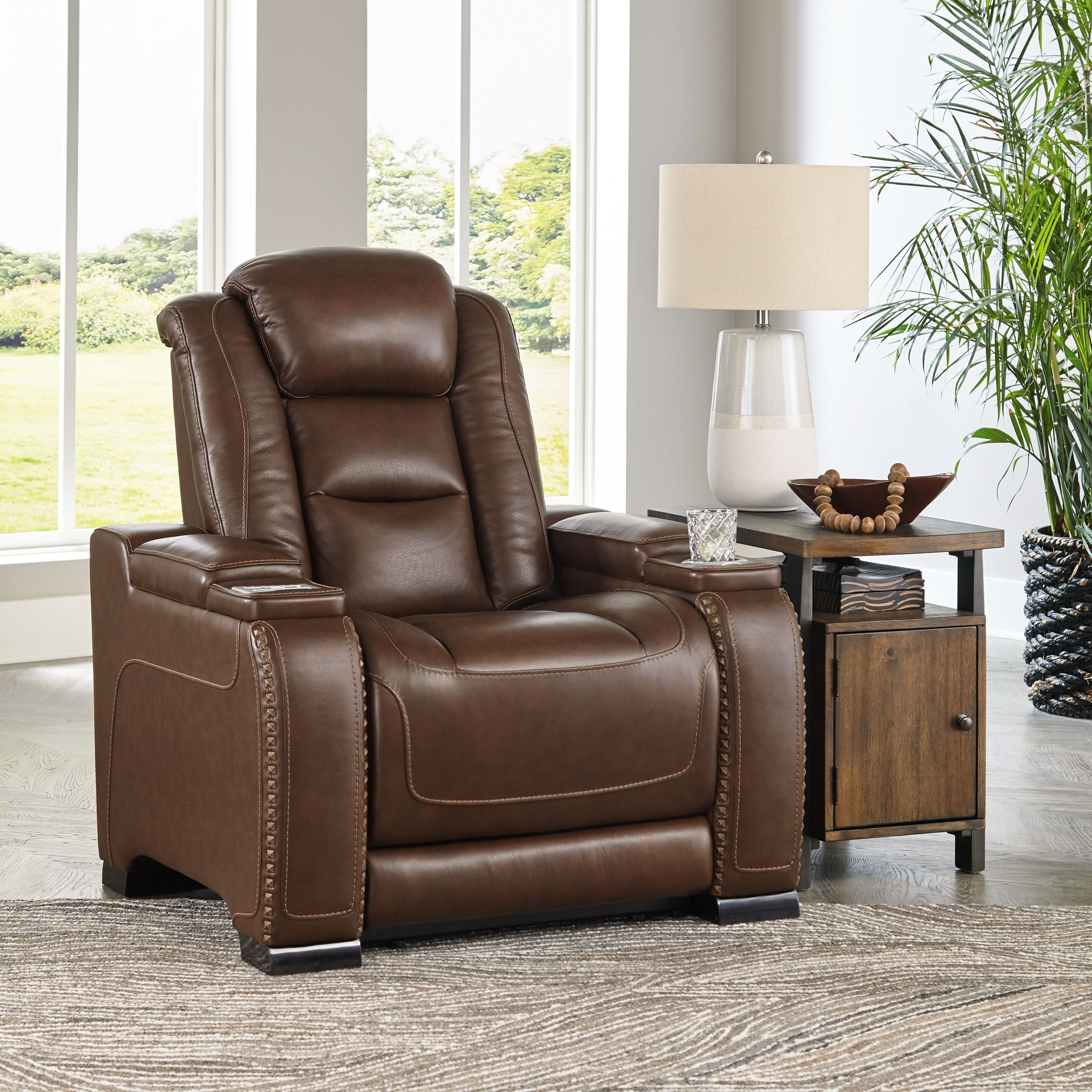 Ashley Furniture The Man-Den - Power Recliner | Meri Furniture