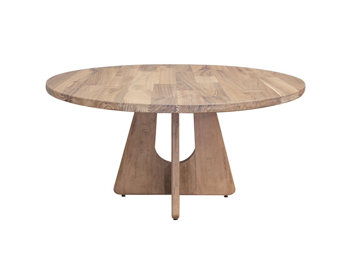 Natural Parota - Round Table - Light Brown