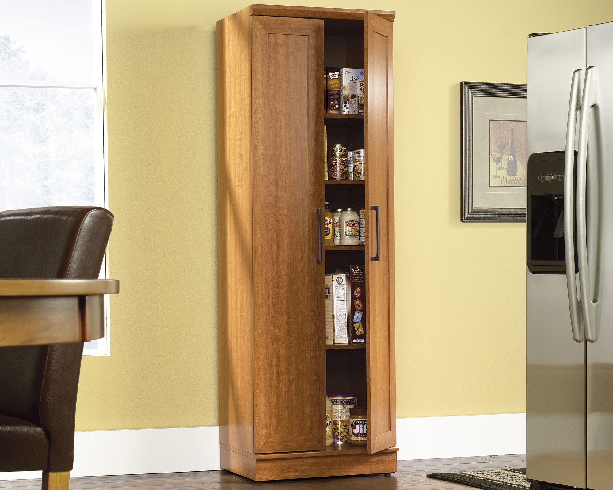 Storage Cabinet in Sienna Oak