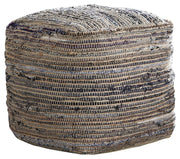 Ashley Furniture Absalom - Denim - Pouf | Meri Furniture