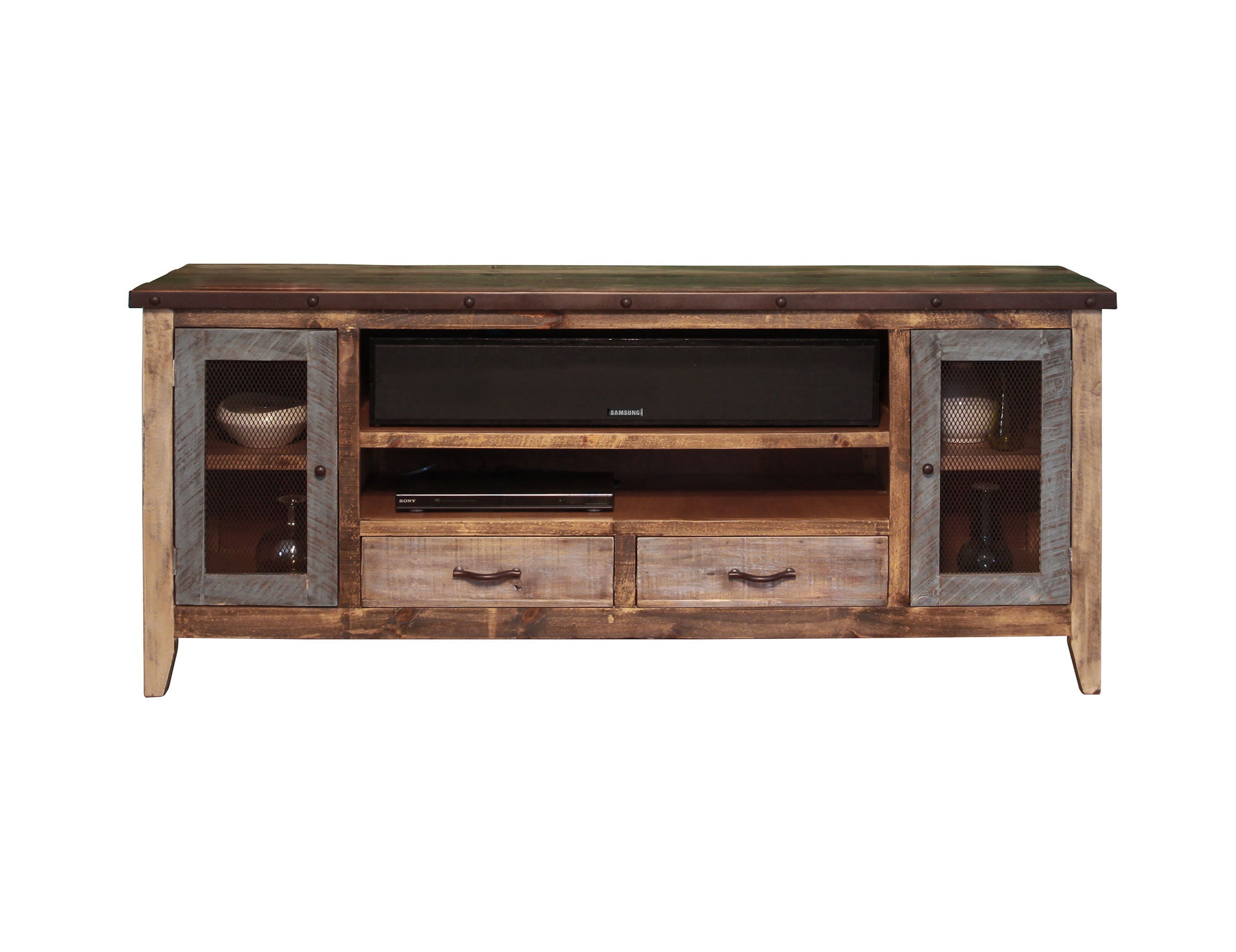 International Furniture Direct Antique - TV Stand with Drawers | Meri Furniture