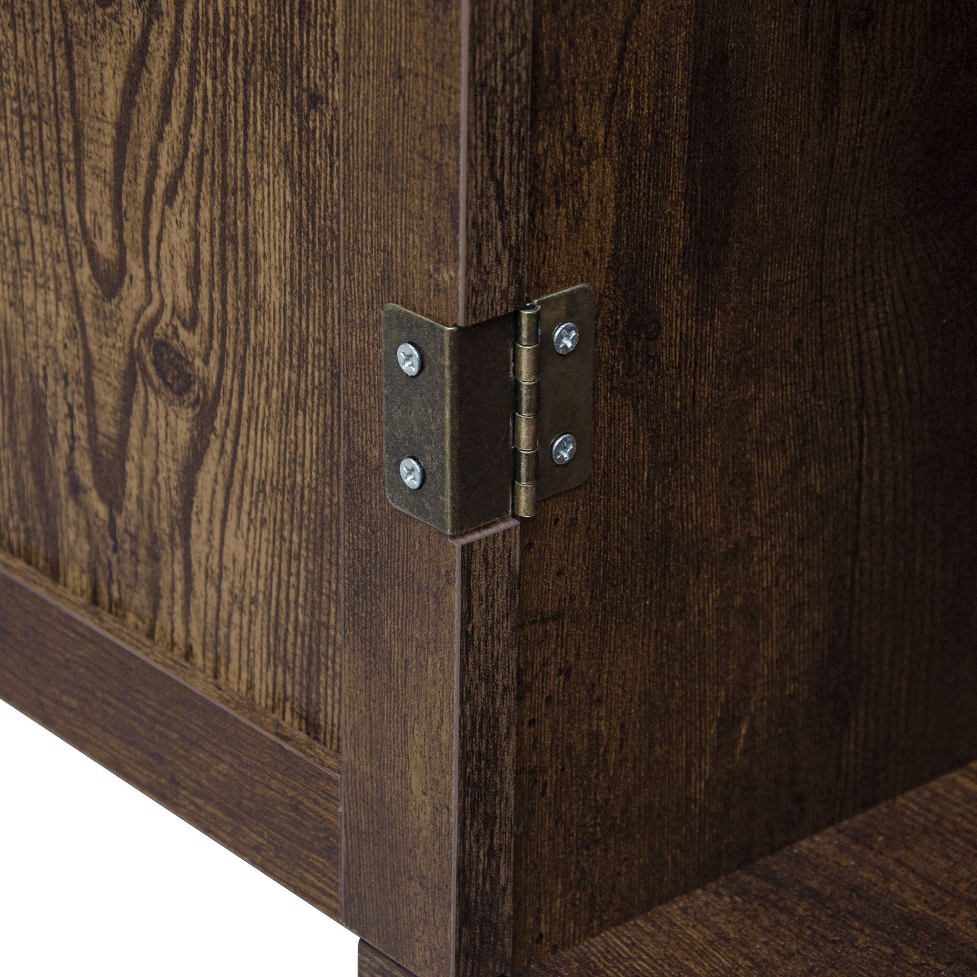 4 Door Storage Cabinet With 1 Drawer, With 4 Adjustable Inner Shelves