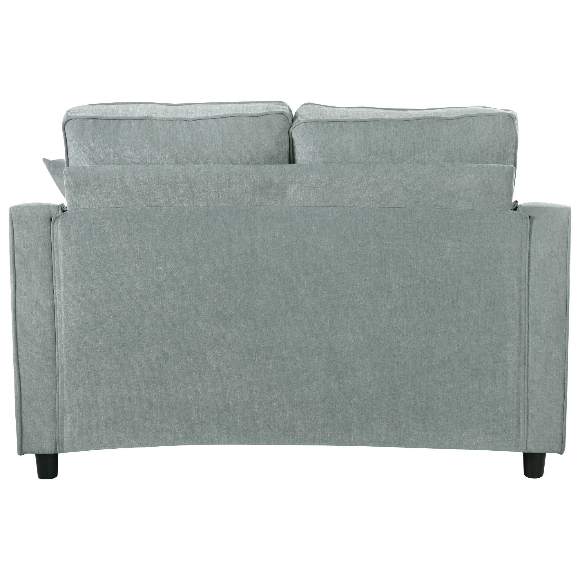 Modern Chaise Lounge Upholstered Sofa Couch With Tufted Seat And Detachable Pillows For Living Room