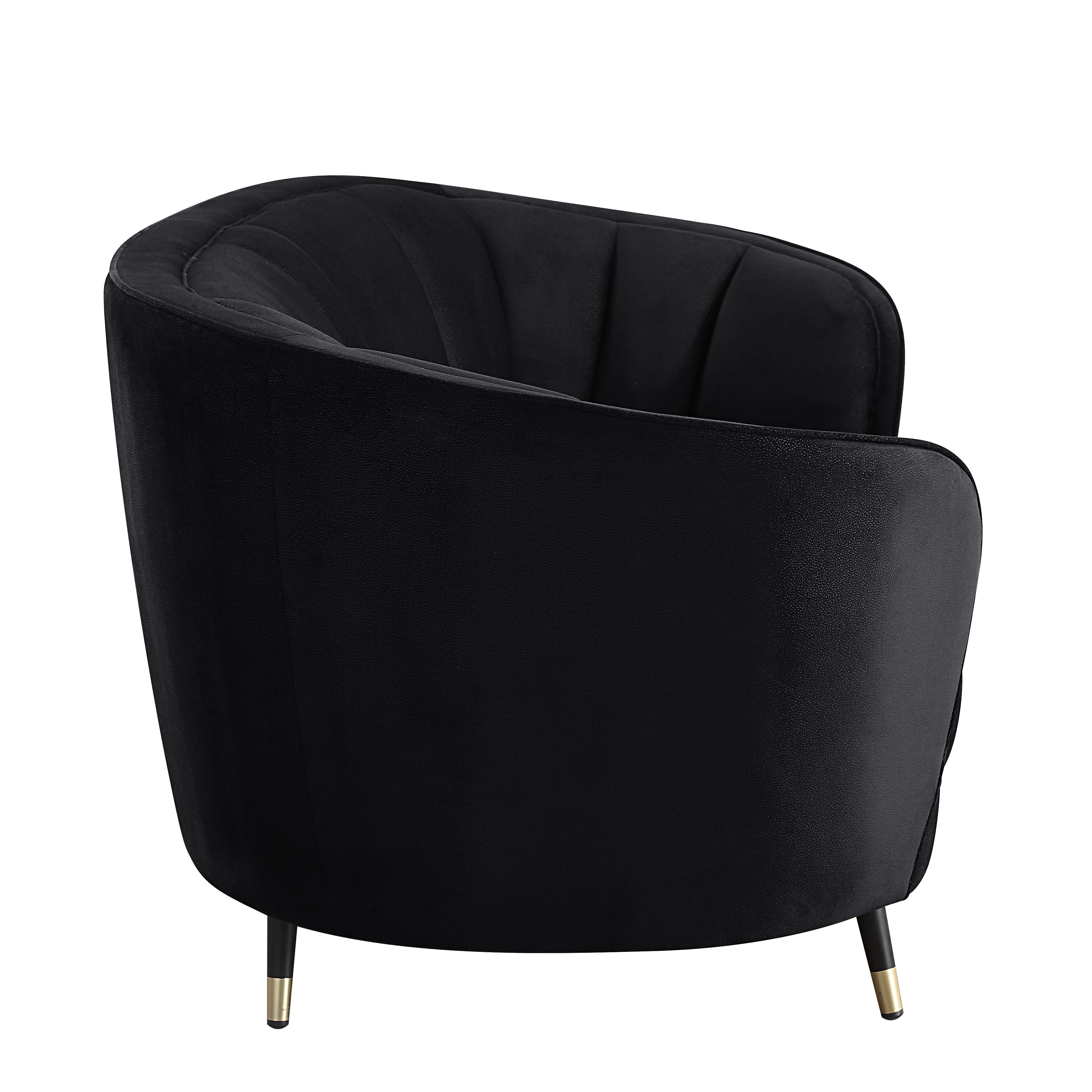 ACME Achim - Sofa - Black Velvet | Meri Furniture