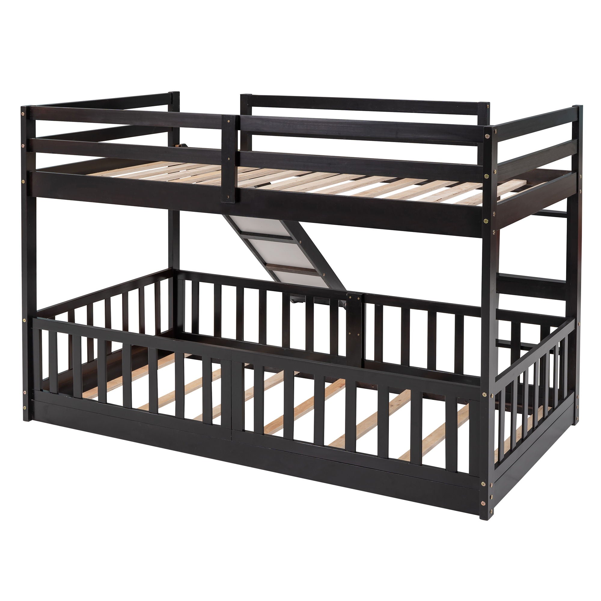 Bunk Bed With Convertible Ladder And Slide