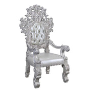 Valkyrie - Arm Chair Set of 2) - Synthetic Leather & Antique Platinum