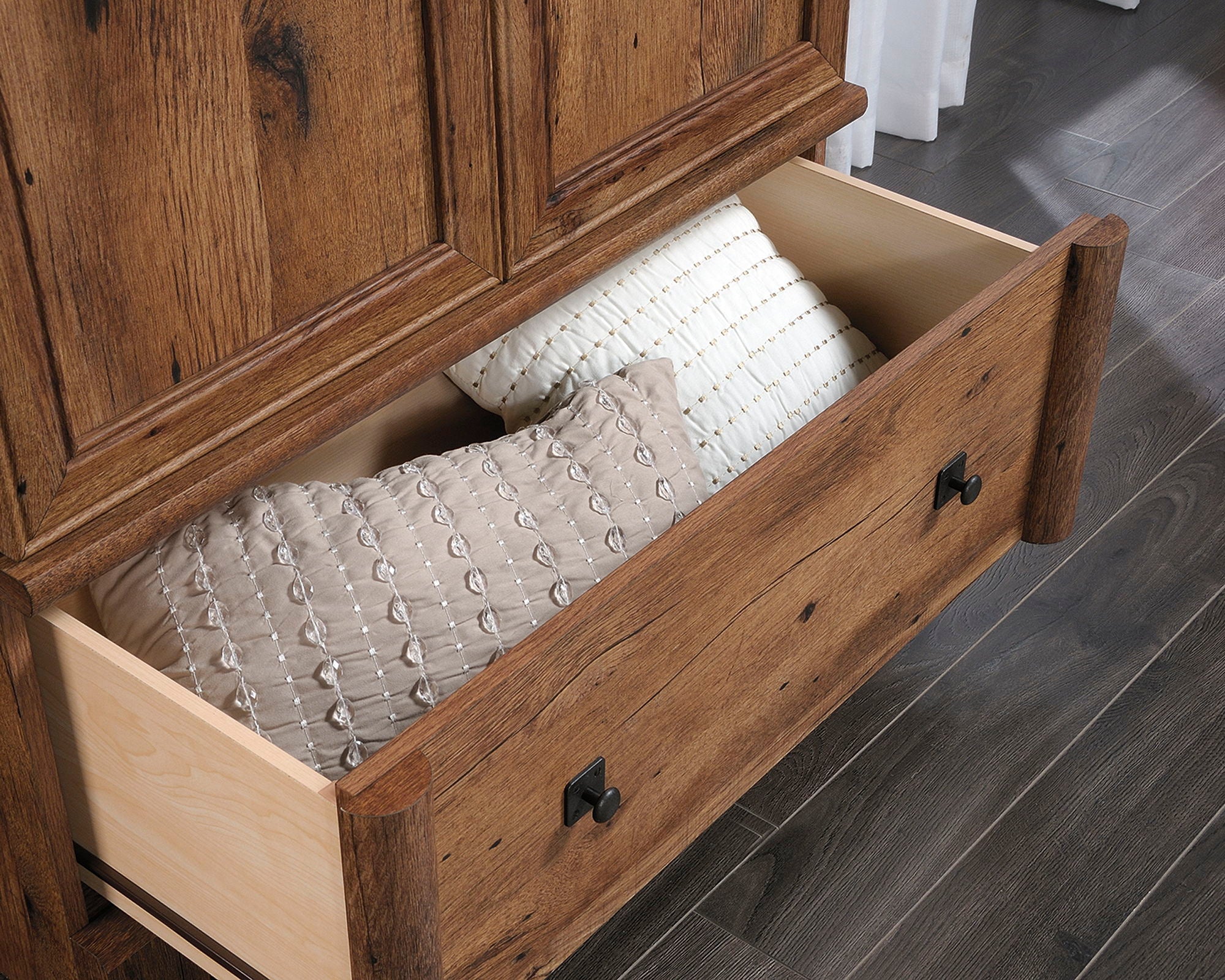Palladia Armoire in Vintage Oak