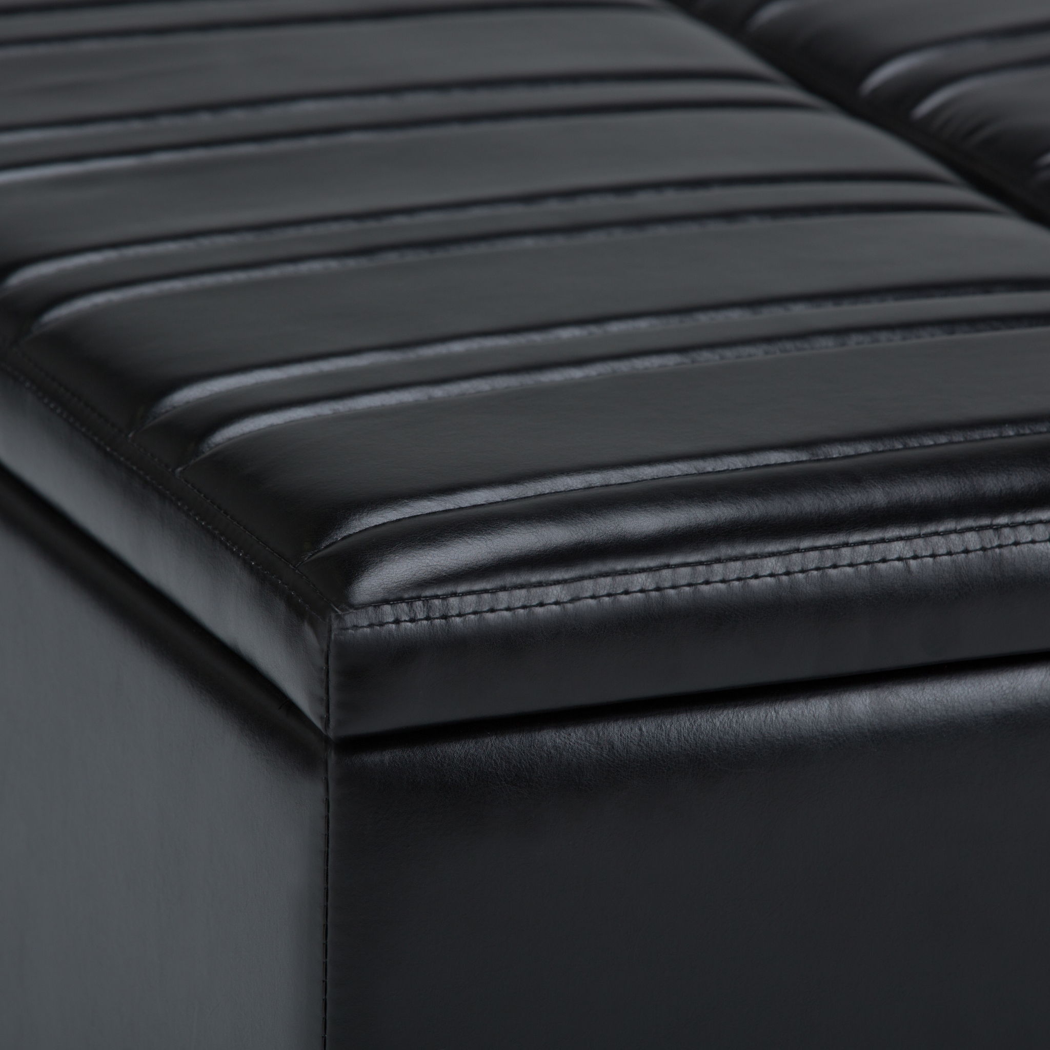 Ellis - Upholstered Coffee Table Storage Ottoman