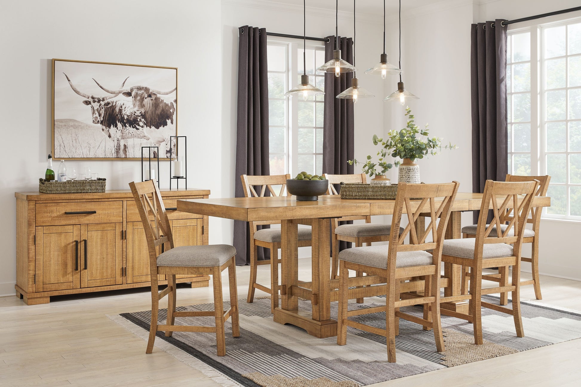 Signature Design by Ashley® Havonplane - Counter Dining Set | Meri Furniture