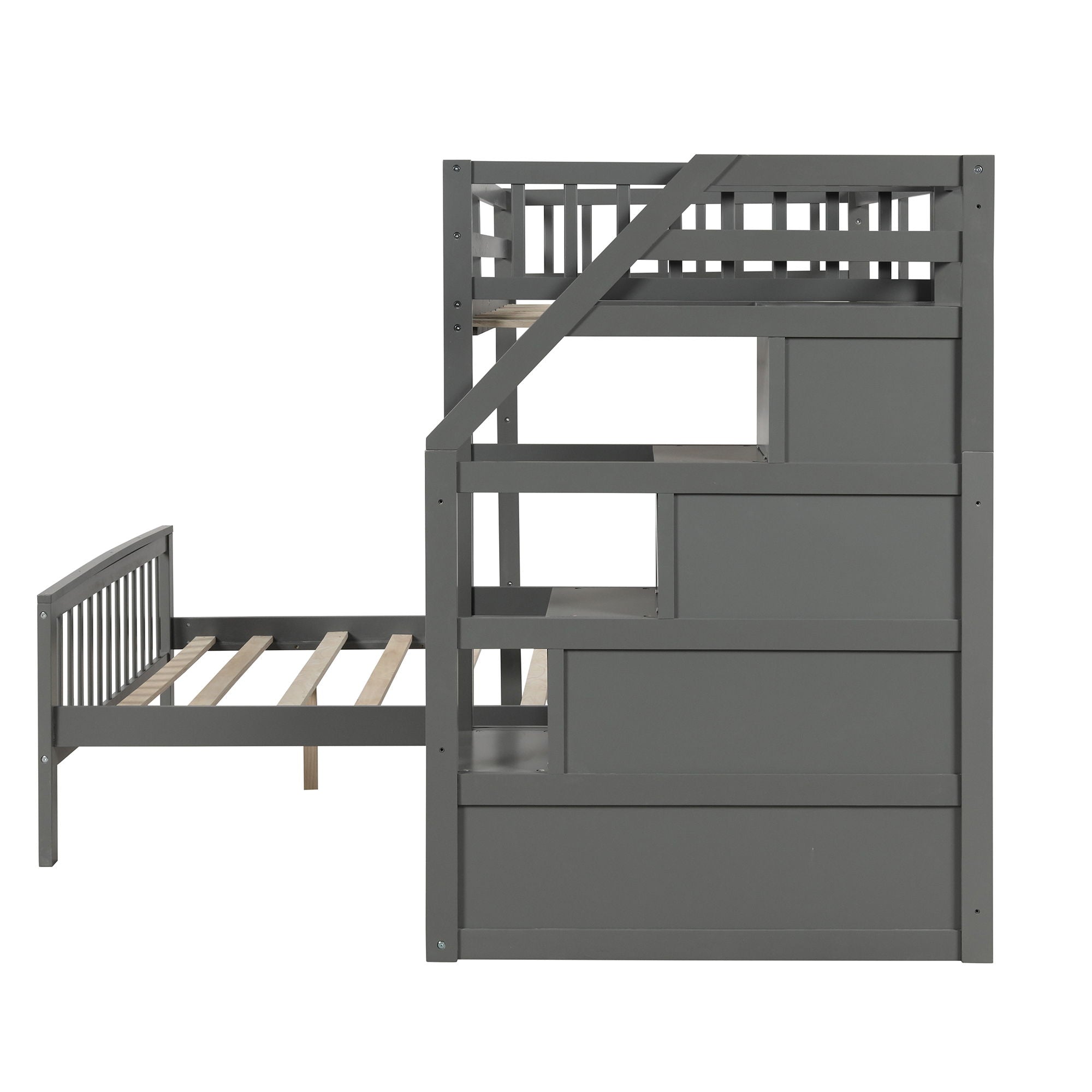 Loft Bed With Staircase And Storage