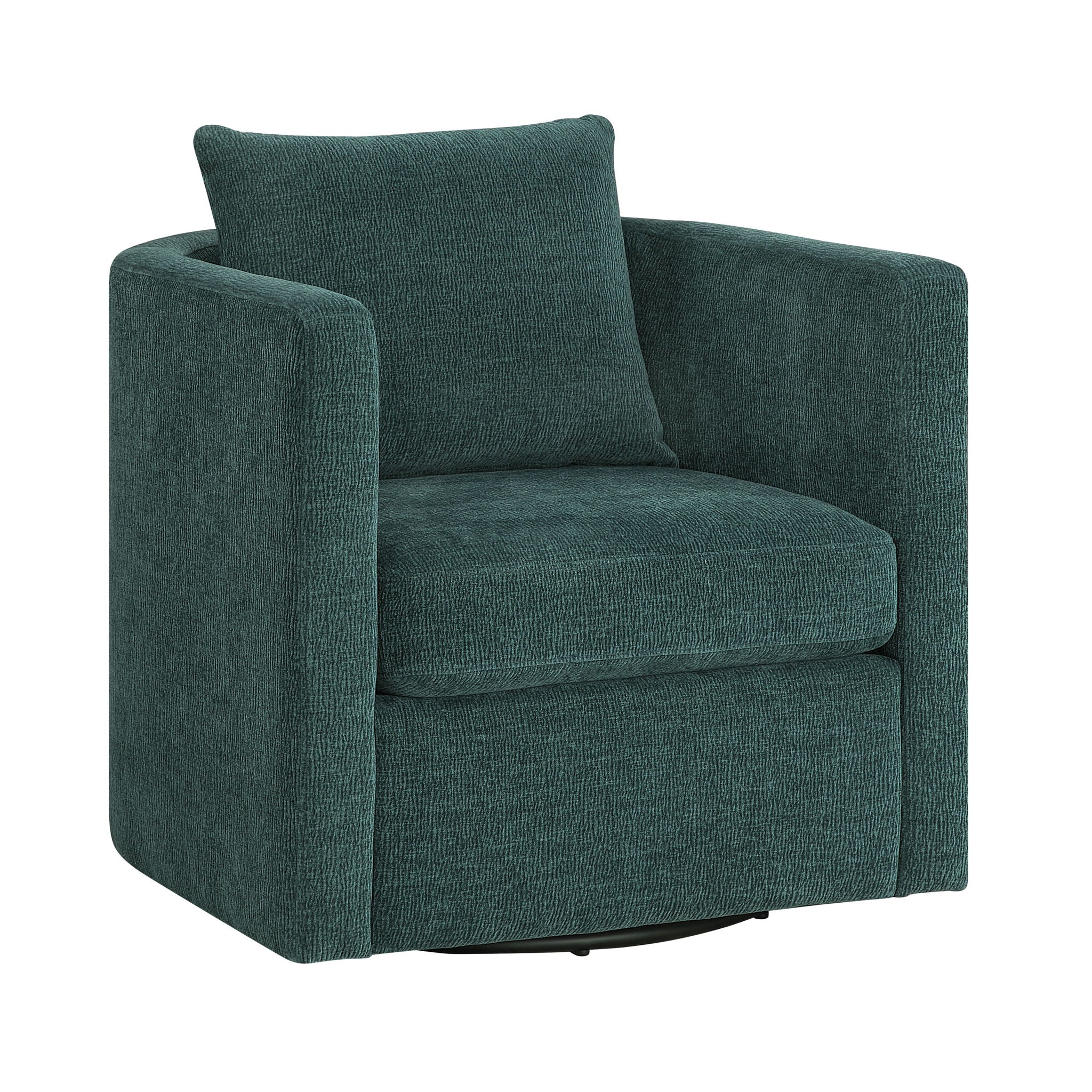 Sutton - Swivel Barrel Chair - Peacock