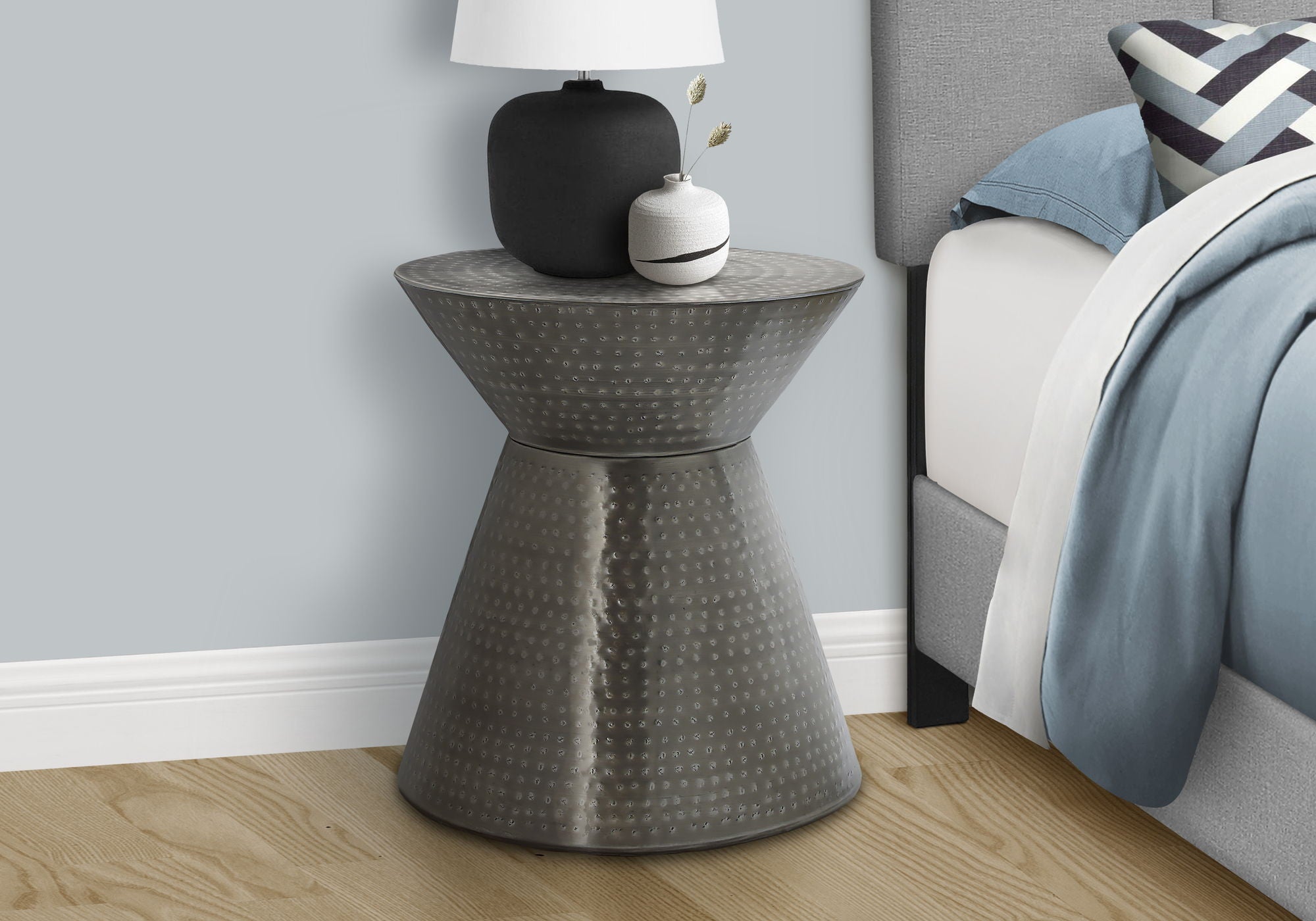 Drum Accent Side Table, Contemporary & Modern Elegant Design