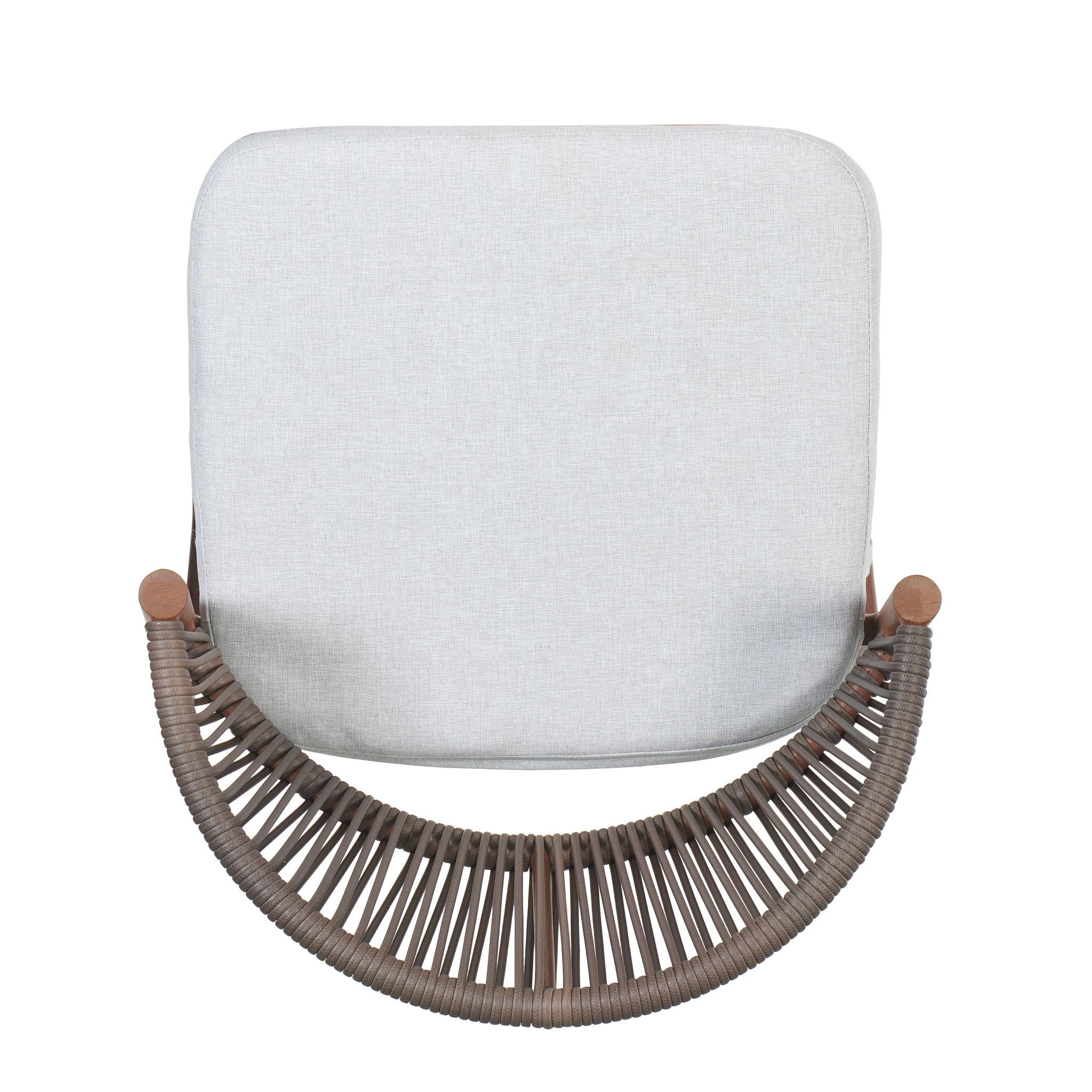 Outdoor 26" Counter Height Metal Frame Counter Stools With Scallop Shaped Backrest & Water Resistant Cushions