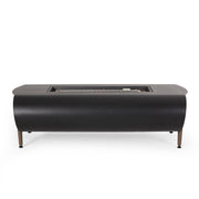 Vernon - Rectangle Fire Pit 50, 000 Btu - Dark Gray