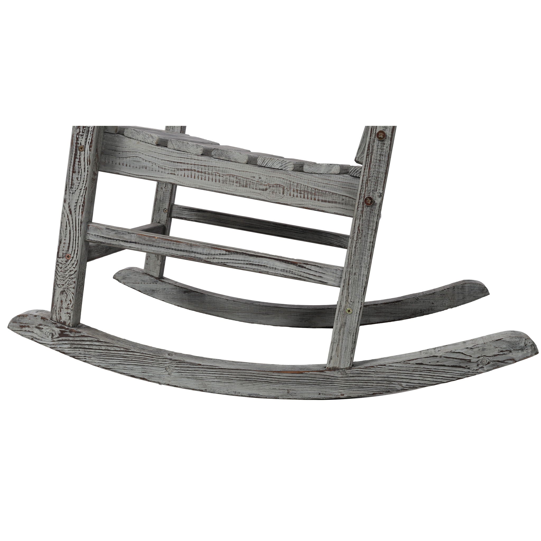 Oversized Porch Rocker Chair With Wide Seat And Tall Backrest