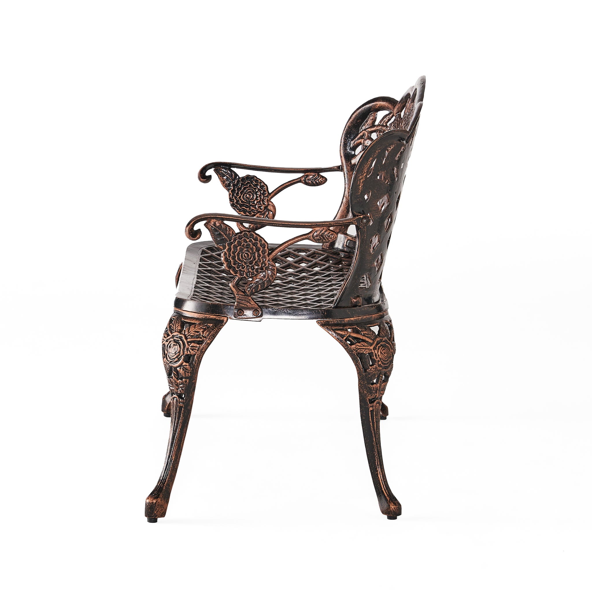 Lucia - Outdoor Garden Bench - Copper