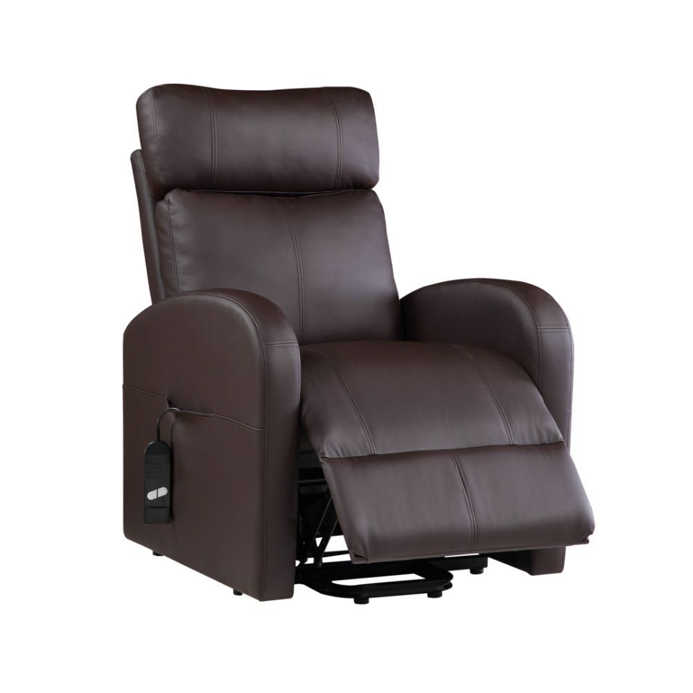 ACME The Ricardo lift recliner is a wonderful addition to your home. It is easy to operate and features a smooth lift and recline. The side pocket holds the two-button wired controller in place so you'll never lose track of it. | Meri Furniture
