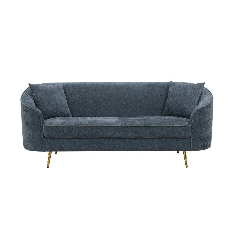 ACME Nakendra - Sofa With 2 Pillows - Cobalt Gray | Meri Furniture
