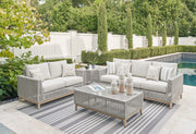 Signature Design by Ashley® Seton Creek - Gray - 4 Pc. - Lounge Set | Meri Furniture