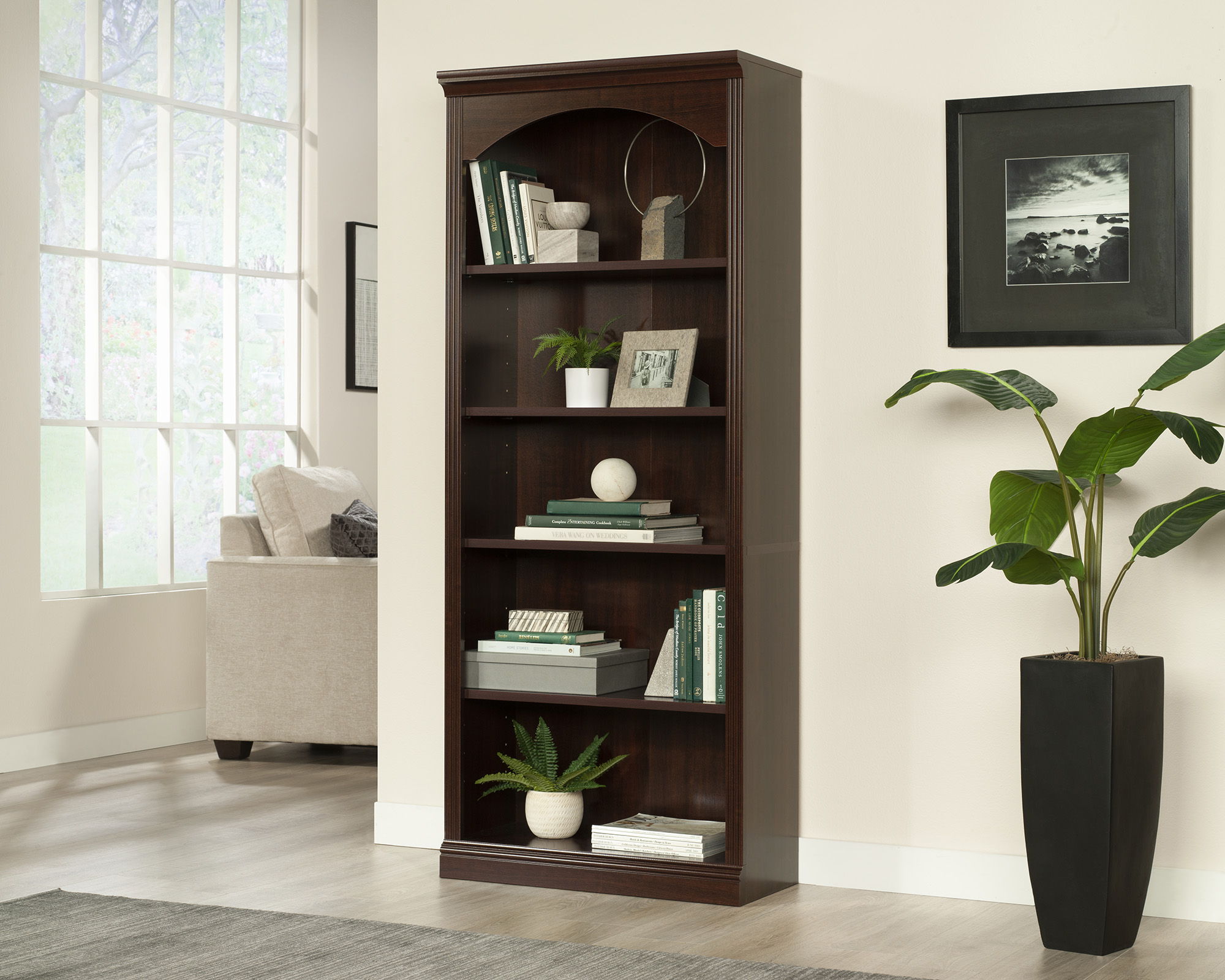 5-Shelf Bookcase in Select Cherry