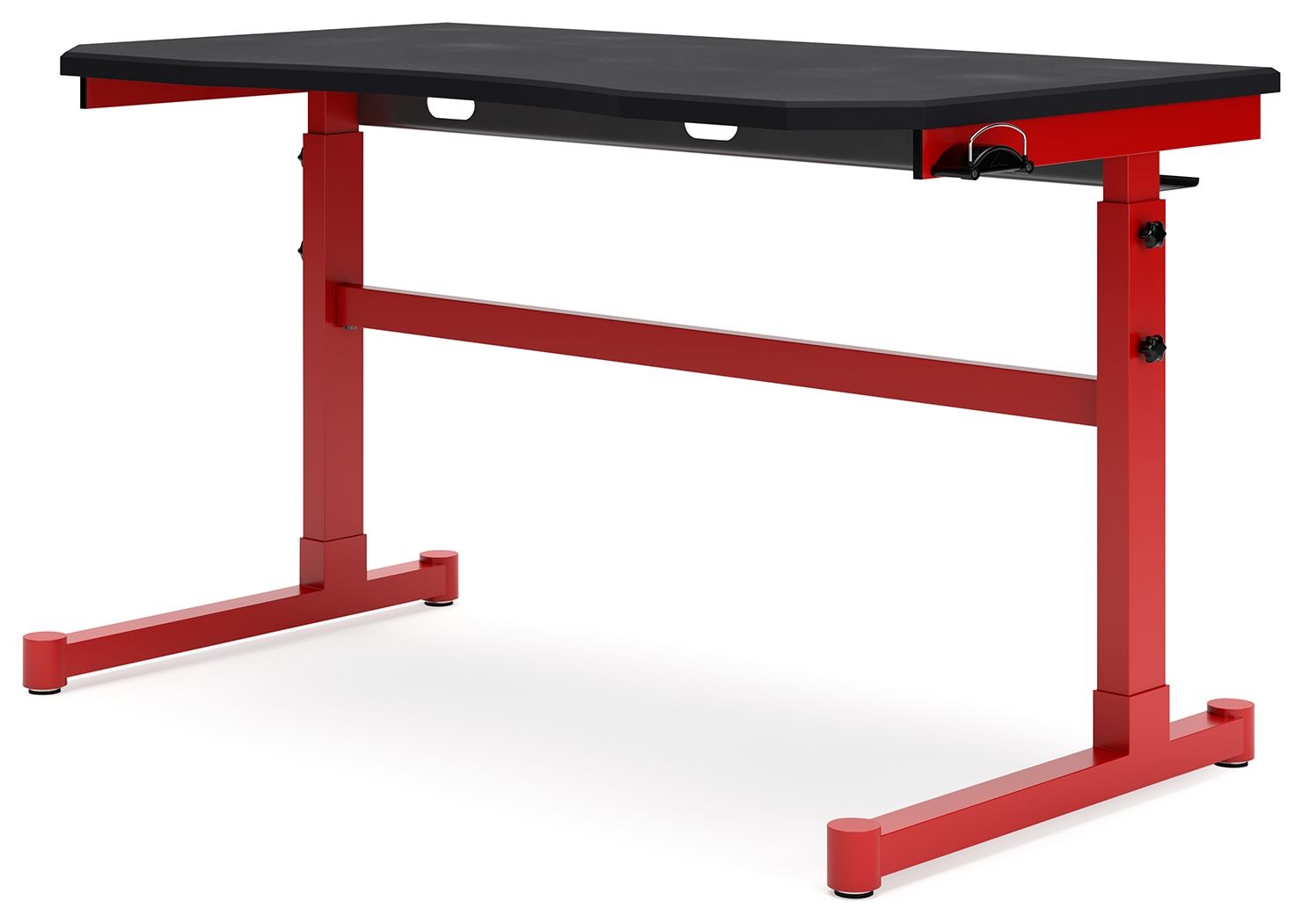Signature Design by Ashley® Lynxtyn - Red / Black - Adjustable Height Desk | Meri Furniture