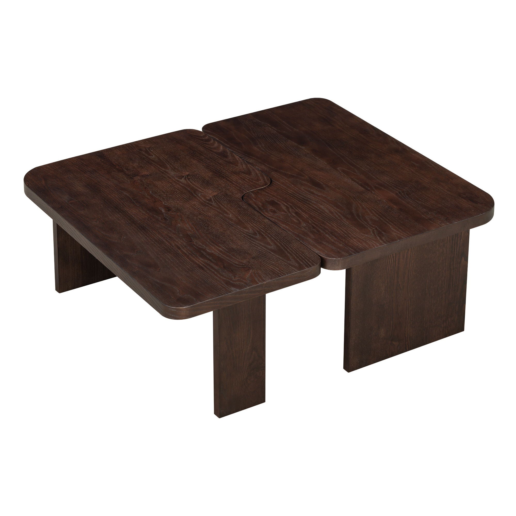Modern Minimalist Coffee Table Set With Splicing Design