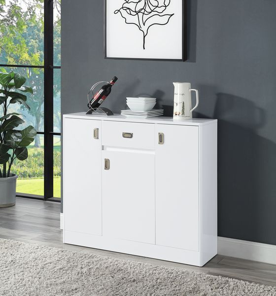 ACME Pagan - Server - White High Gloss Finish | Meri Furniture