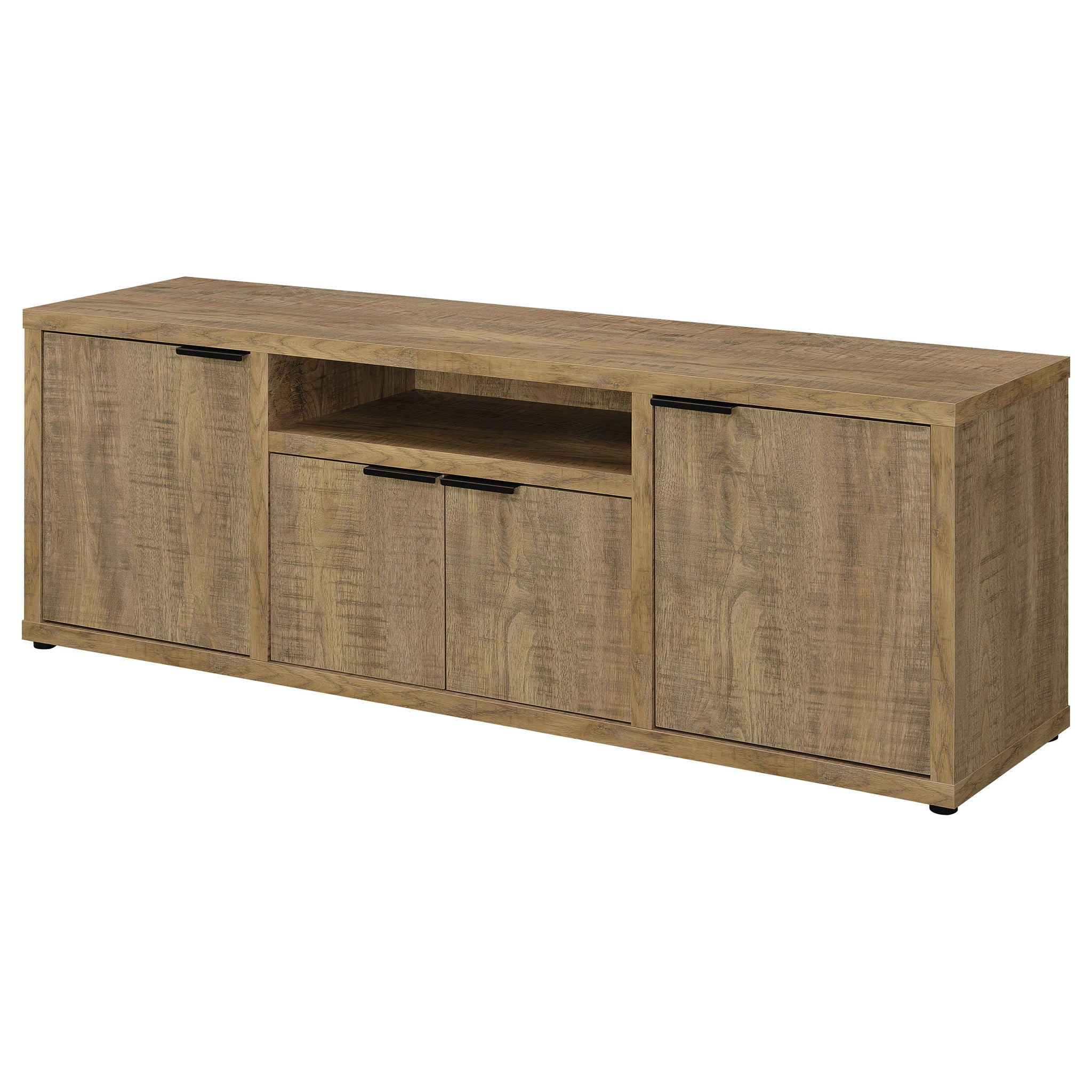Noriega - 4 Door 60" TV Stand With Hidden Storage - Mango Color