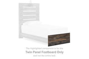 Drystan - Twin Panel Footboard - Brown / Beige