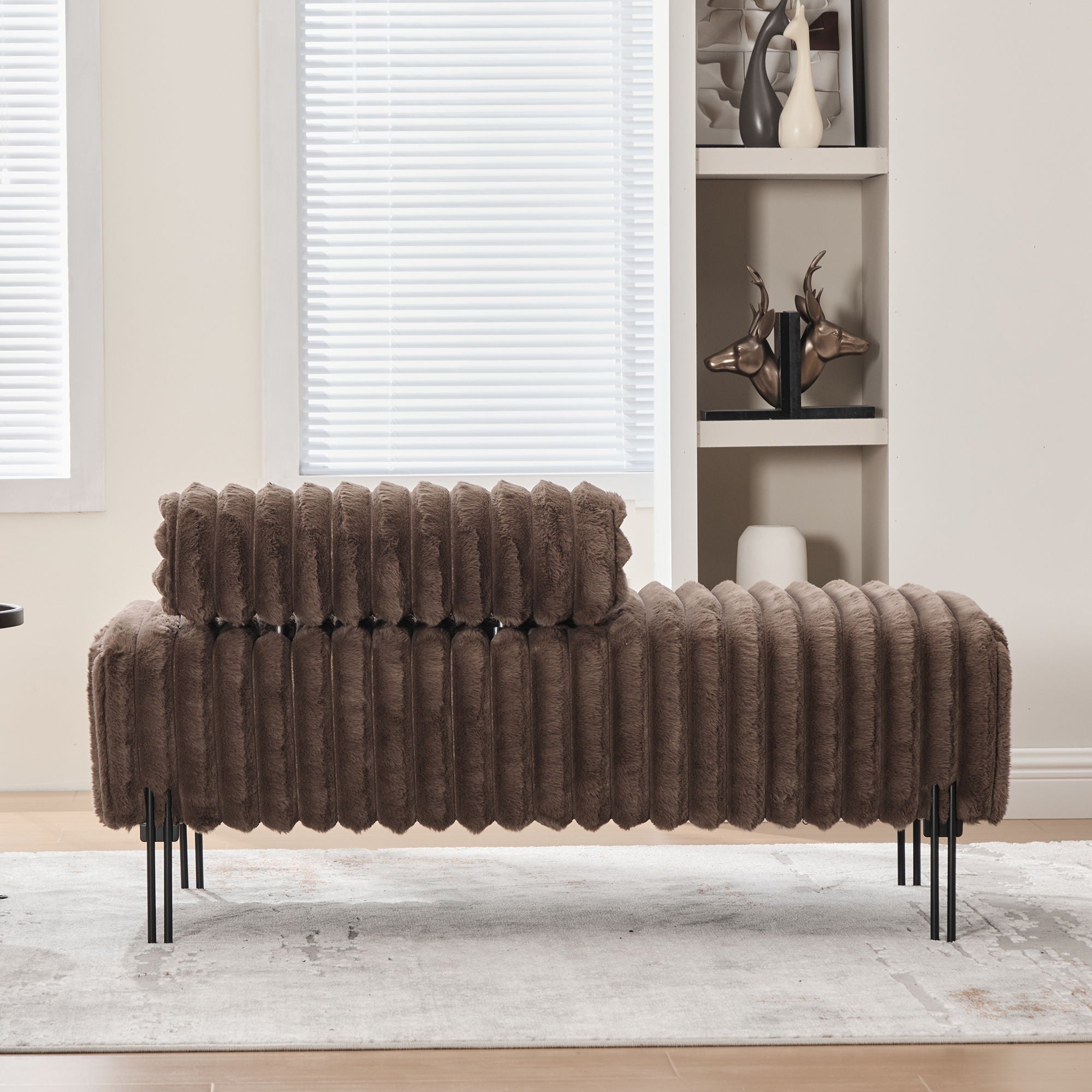 Mini Loveseat With Adjustable Backrest