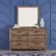 Liberty Furniture Ridgecrest - Dresser & Mirror - Light Brown | Meri Furniture