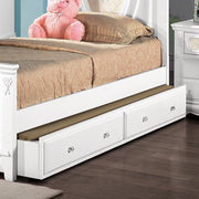 ACME Trundle Bed Faux Drawers Caster Wheels Included Optional Bed for Flora Collection: Poster Panel Beds | Meri Furniture