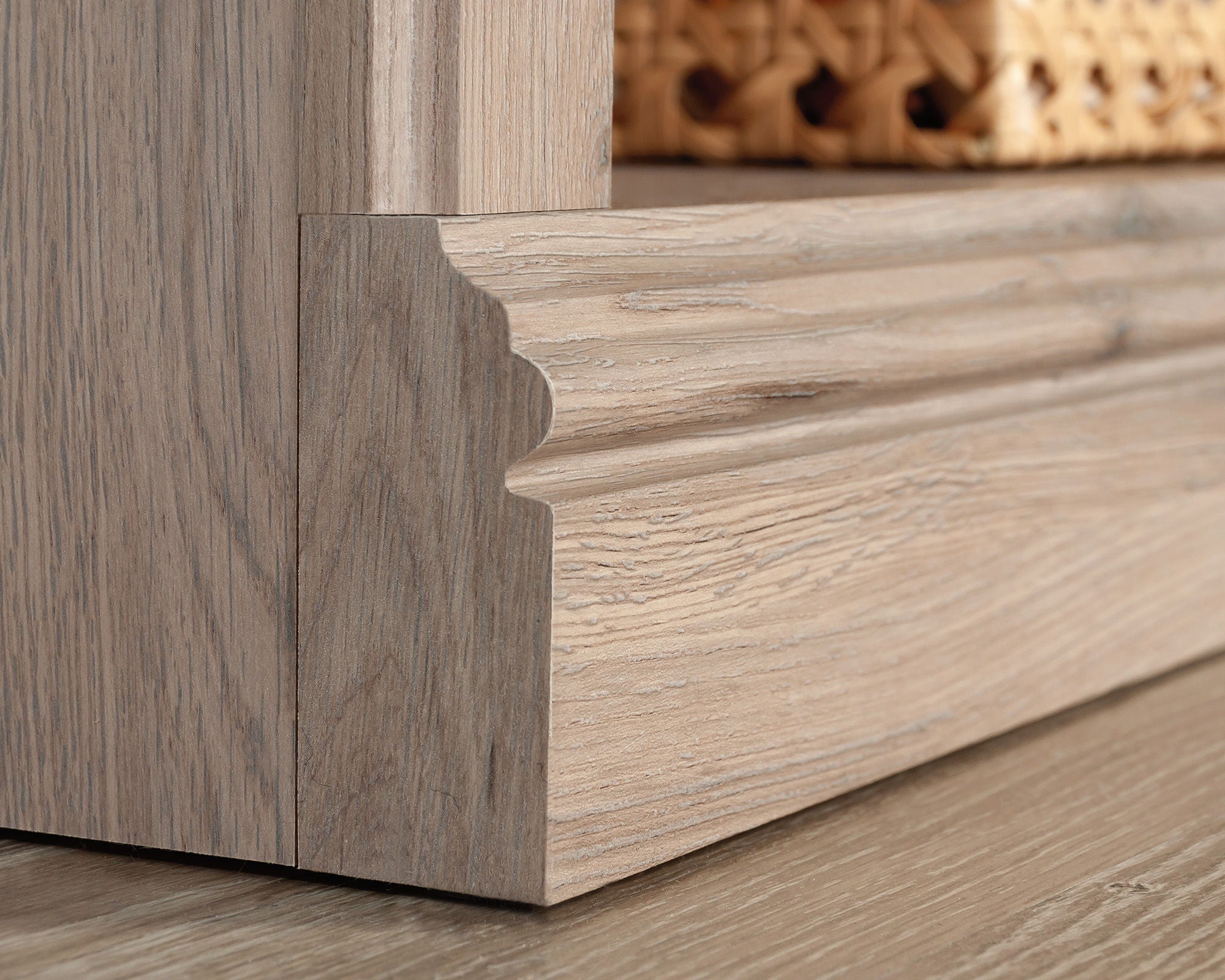3-Shelf Display Bookcase in Laurel Oak