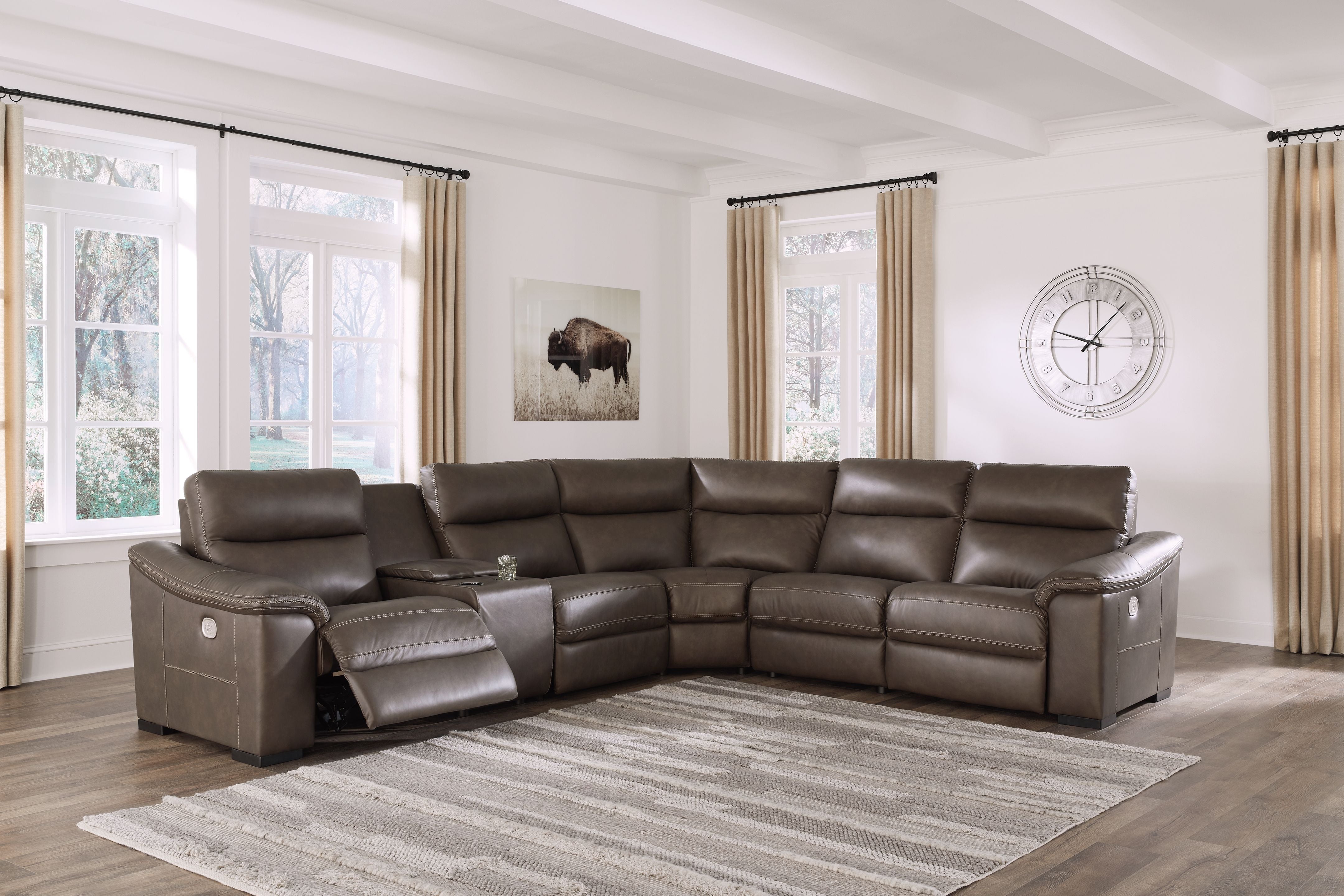 Signature Design by Ashley® Salvatore - Power Reclining Sectional | Meri Furniture