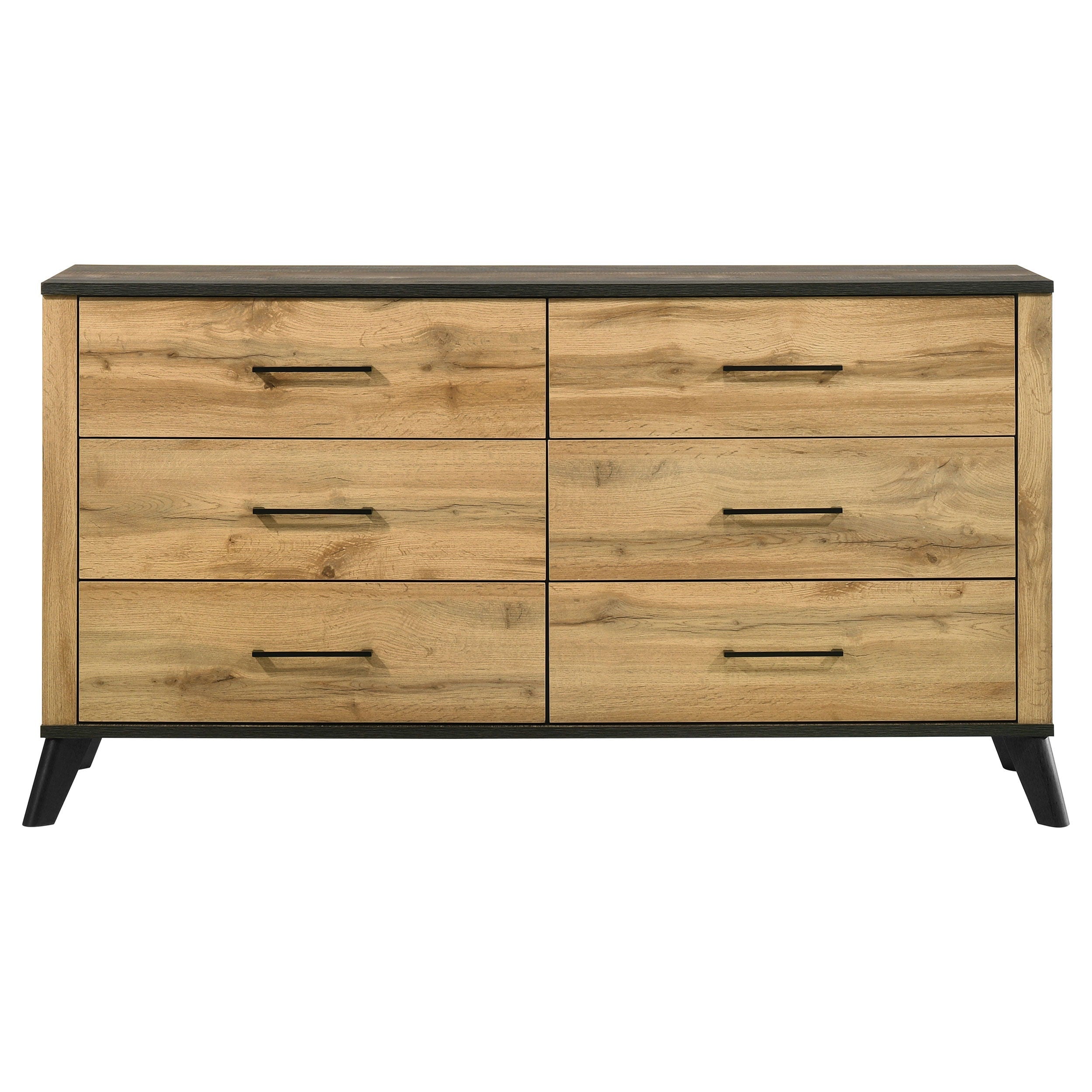 Coaster Fine Furniture Kaywood - 6-Drawer Dresser Cabinet - Natural Pine | Meri Furniture