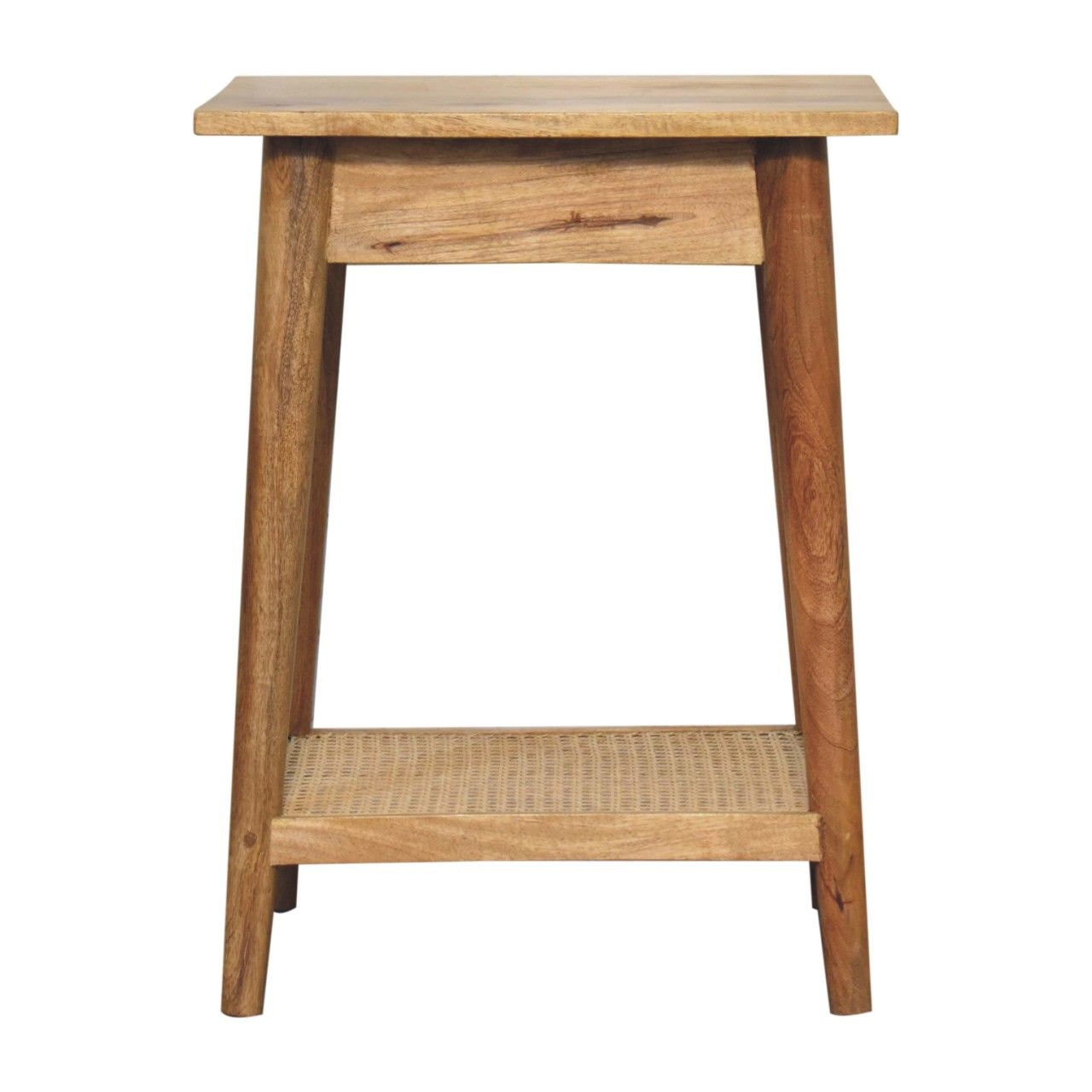 Woven End Table - Brown