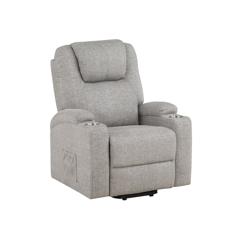 ACME Seat Construction: Pocket Coil Tight Seat & Back Cushion Power Lift 2 Cup Holders Included Cushion Thickness: 6" | Meri Furniture