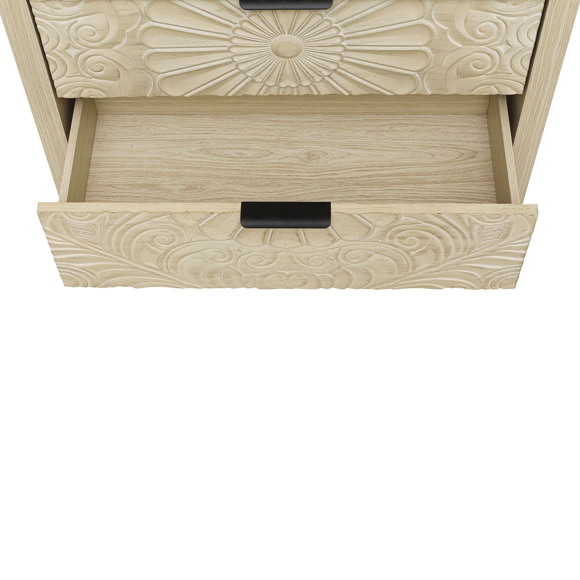 3 Drawer Cabinet, American Furniture, Suitable For Bedroom, Living Room, Study - Natural