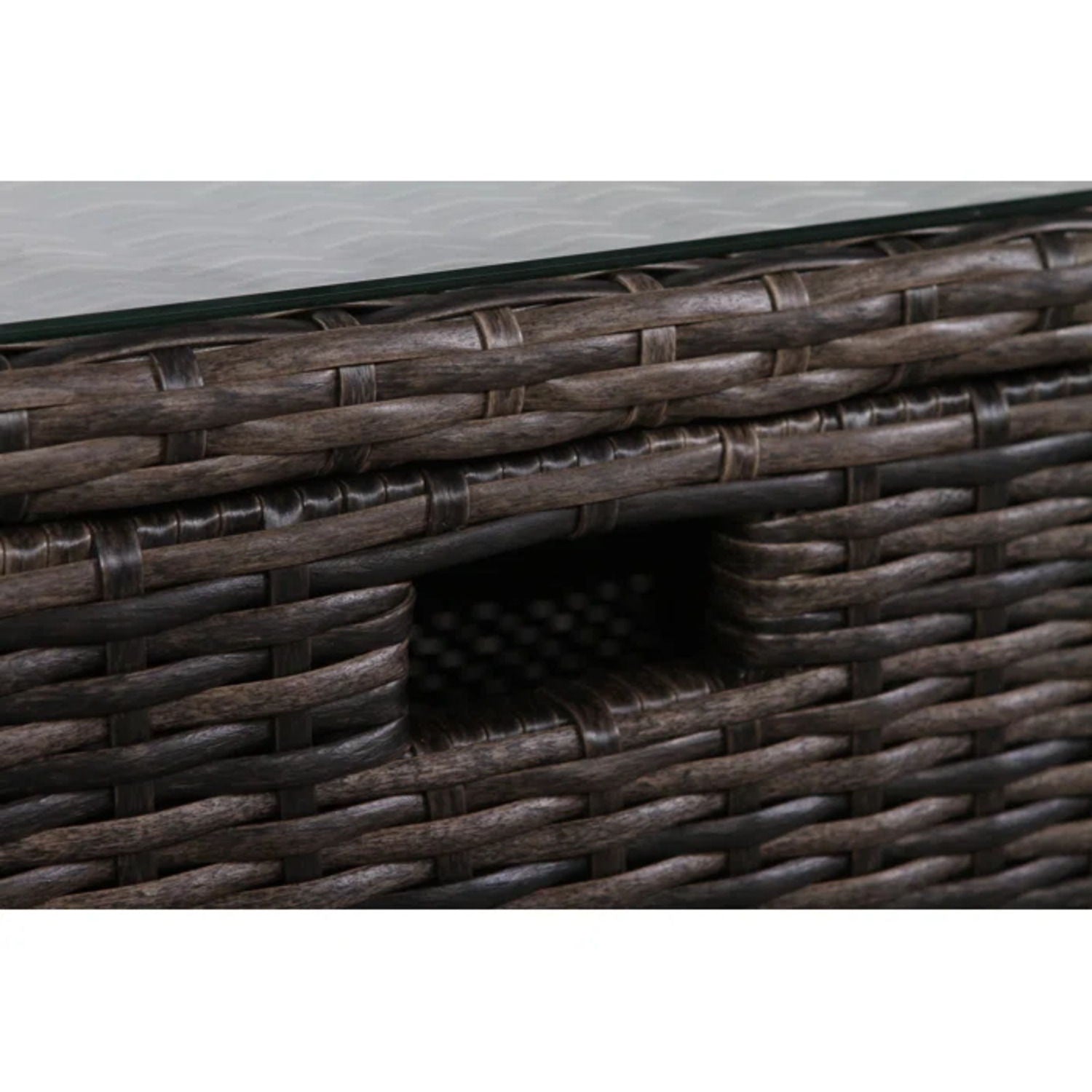 Modern Patio Rattan Sectional Set With Cushions