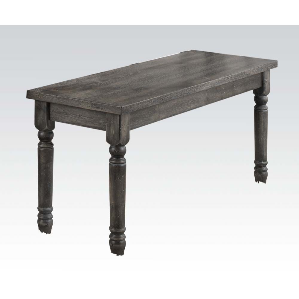 ACME Wallace - Bench - Weathered Gray | Meri Furniture