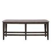 Liberty Furniture Double Bridge - Counter Bench - Dark Brown | Meri Furniture