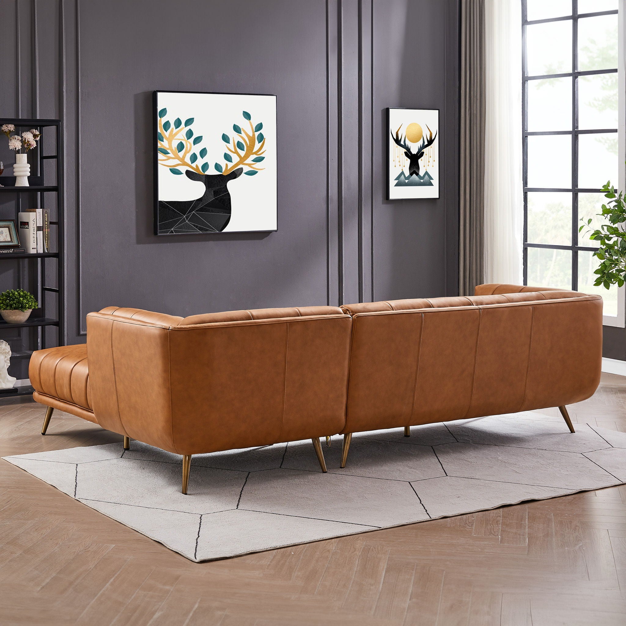 Addison - L Shape Sectional Sofa Tufted