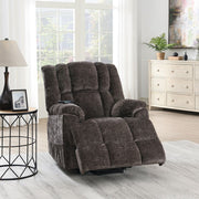 Pacay - Power Recliner With Lift, Heating & Massage - Brown Chenille