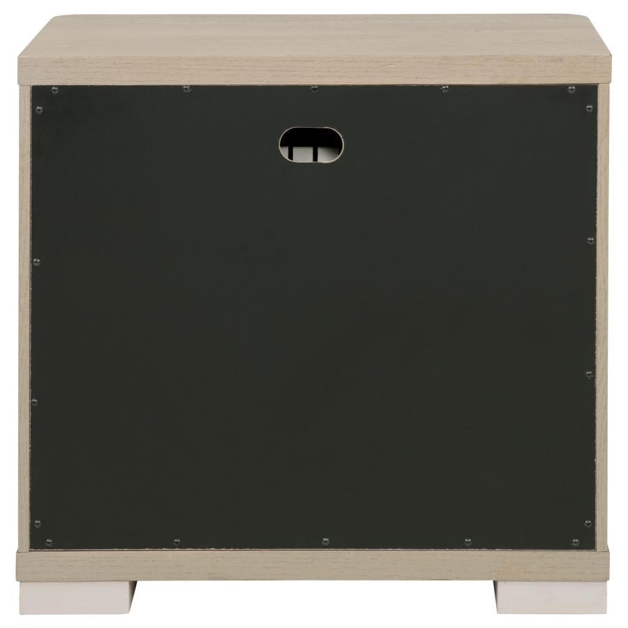 Ladera - 2-Drawer Nightstand Bedside Table - Light Elm