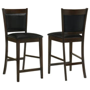 Coaster Fine Furniture Jaden - Upholstered Counter Chair (Set of 2) - Black And Espresso | Meri Furniture