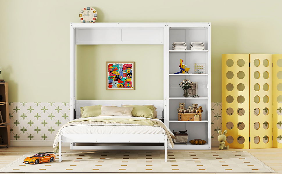 Murphy Wall Bed With Shelves