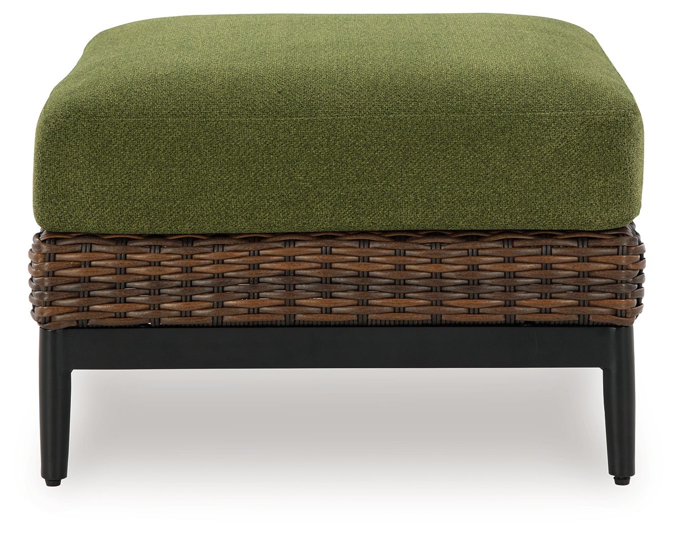 Signature Design by Ashley® Horizon Hall - Brown / Green - Ottoman With Cushion | Meri Furniture